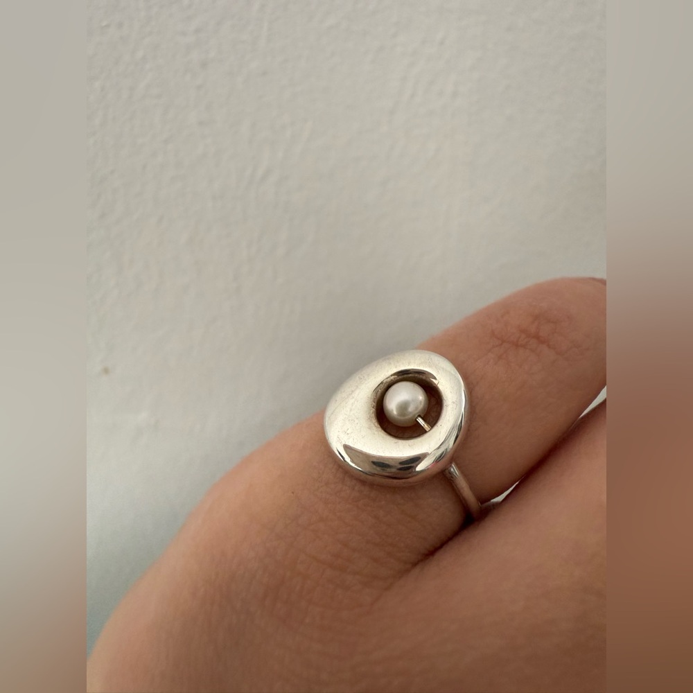 Modern Weaving • Floating Pearl Arp Ring 🐚